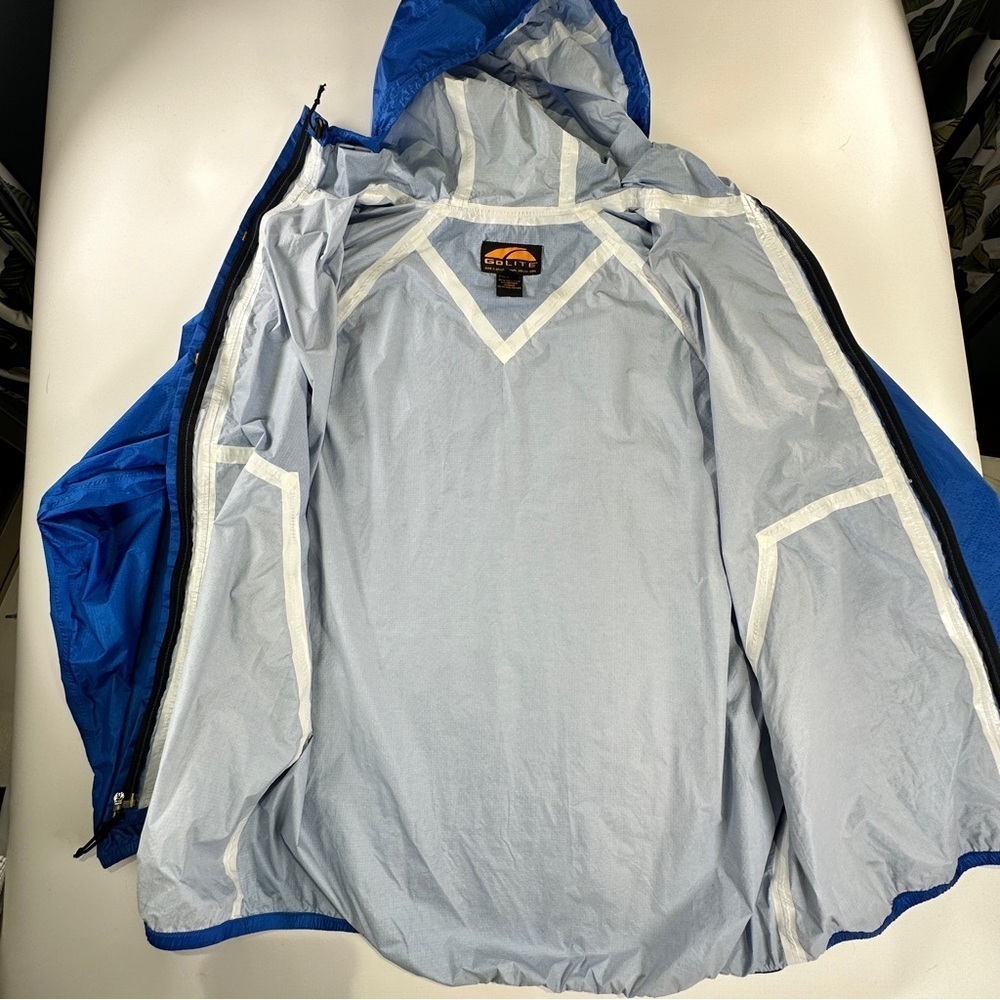 GoLite Rain Jacket Men’s XL Lightweight Hiking Shell Blue - Picture 9 of 13
